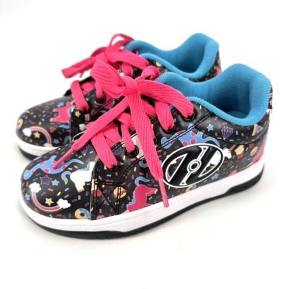 NWOT Heelys Unicorn Dinosaur Print Skate Wheeled Sneakers Youth Size 13C